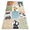  Szőnyeg FUN Pets gyerekeknek, állatok színes 280x370 cm
