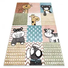  Szőnyeg FUN Pets gyerekeknek, állatok színes 280x370 cm lakástextília