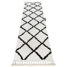 Szőnyeg, futószőnyeg BERBER CROSS fehér -60x300 cm lakástextília