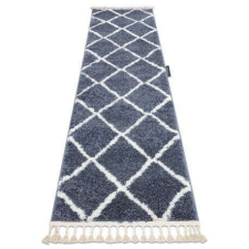 Szőnyeg, futószőnyeg BERBER CROSS szürke -60x300 cm lakástextília