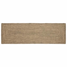  Szőnyeg Kosárfonás Természetes és fekete 80 x 200 cm Juta lakástextília