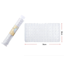  SZŐNYEG PVC CSÚSZÁSGÁTLÓS 38X78CM, FEHÉR lakástextília
