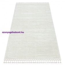 Szőnyeg SEVILLA AC53B csíkok fehér ehér Rojt Berber shaggy 200x290 cm lakástextília