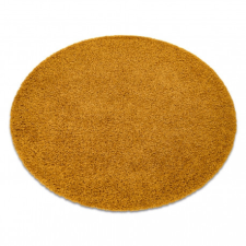 Szőnyeg SOFFI kör shaggy 5cm arany kerék 80 cm lakástextília