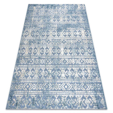  Szőnyeg SOLE D3732 Aztec gyémánt lapos szövött kék / bézs 120x170 cm lakástextília