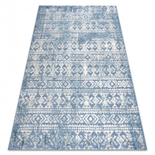  Szőnyeg Structural SOLE D3732 Aztec gyémánt lapos szövött kék / bézs 120x170 cm lakástextília