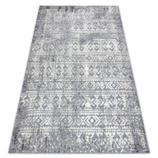 Szőnyeg Structural SOLE D3732 Aztec gyémánt lapos szövött szürke / bézs 120x170 cm lakástextília