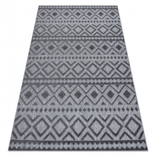  Szőnyeg Structural SOLE D3852 Boho gyémánt lapos szövött szürke 140x190 cm lakástextília