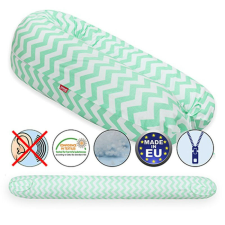 Szoptatós relax párna – zig-zag green/white kismama párna