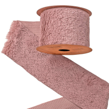  Szőrme szalag 63mm x 2.7m - Rózsabarna szalag, masni