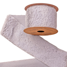  Szőrme szalag 63mm x 2.7m - Világos szürke szalag, masni