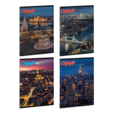 Szótárfüzet ARS UNA A/5 40 lapos extra kapcsos City Light füzet