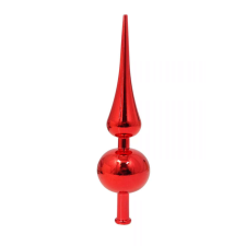 Szoti Csúcsdísz - piros színben - zacskóban - 22 cm - 70844 karácsonyfadísz