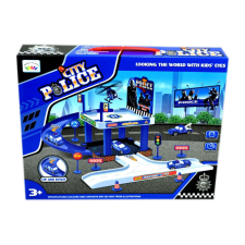 Szoti Parkoló garázs dobozban - rendőrös - 48462 autópálya és játékautó