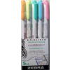  Szövegkiemelő készlet, 1,0/3,5 mm, kétvégű, ZEBRA "Mildliner Fluorescent", 5 szín