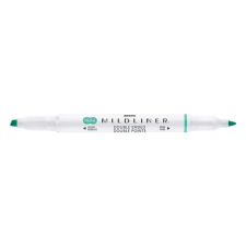 Szövegkiemelő kétvégű ZEBRA Mildliner fluorescent 1,4-4,0 mm kékeszöld toll