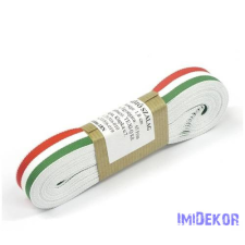  Szövött nemzeti színű szalag 10m - 18mm dekorációs kellék