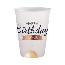Születésnap Happy Birthday Balloon papír pohár 6 db-os 250 ml party kellék