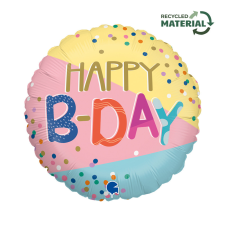 Születésnap Happy Birthday Funky Dots fólia lufi 46 cm party kellék