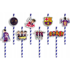 SZÜLETÉSNAPI BARÁTOK JELLEMZŐVEL - FC BARCELONA focicsapat - 8 db. party kellék