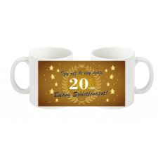 Születésnapi bögre, Így néz ki egy igazi 20-as bögre, születésnapi ajándék bögrék, csészék