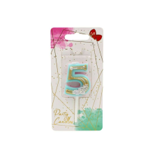Születésnapi torta gyertya, Giftdesign, 5. szám, Virág kollekció, 4,5 cm party kellék