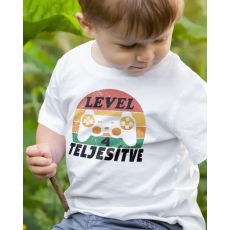  Szülinapi gamer gyerek póló - Szint teljesítve