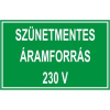  Szünetmentes áramforrás 230V - öntapadó, 90*60mm