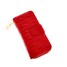  Szuper nőies Piros színű patentos Pénztárca pénztárca