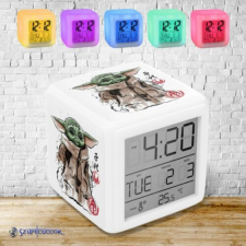 Szupicuccok Baby Yoda (Grogu) világító ébresztő óra ébresztőóra