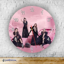 Szupicuccok BlackPink Csajok kör alakú üveg falióra falióra