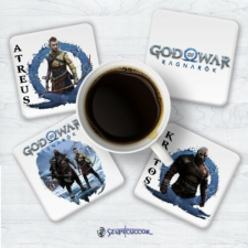 Szupicuccok God Of War - Ragnarök poháralátét szett (4db) - kétféle ajándéktárgy