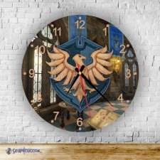 Szupicuccok Hogwarts Legacy - Hollóhát kör alakú üveg falióra falióra