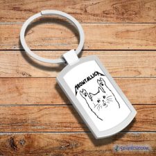 Szupicuccok Meowtallica fém kulcstartó kulcstartó
