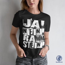 Szupicuccok Rammstein Ja, nein női póló Szín: Fekete, Méret: S, Fazon: Standard