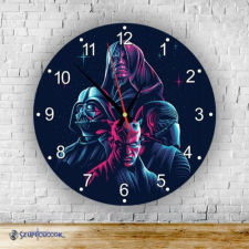 Szupicuccok Star Wars Dark side kör alakú üveg falióra falióra