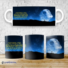 Szupicuccok Star Wars Halálcsillag sziluett bögre bögrék, csészék