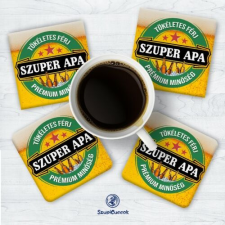 Szupicuccok Szuper Apa poháralátét szett (4db) ajándéktárgy