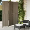  Szürke 3-paneles polyrattan térelválasztó