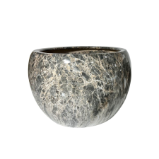 Szürke-barna kerámia virágcserép 33cm kerti tárolás