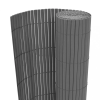  Szürke kétoldalas PVC kerti kerítés 90 x 300 cm