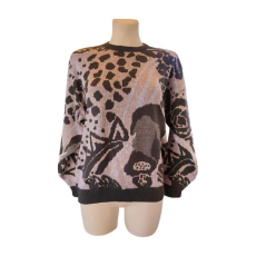  Szürke mintás női pulóver (méret: L)