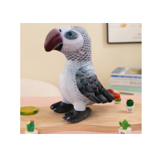  Szürke papagáj plüssfigura 20 cm plüssfigura