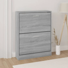  Szürke sonoma színű szerelt fa cipősszekrény 59x17x81 cm bútor