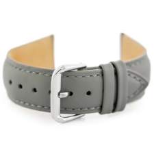 Szürke, természetes bőrből készült óraszíj, 22 mm (W94) óraszíj