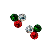  Szurkolói- Olimpia 2024-Swarovski kristályos fülbevaló-Csokorban fülbevaló