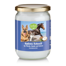 Szűz, hidegen sajtolt kókuszolaj lovaknak, kutyáknak és macskáknak 500ml vitamin, táplálékkiegészítő kutyáknak