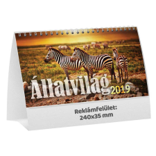  T058 Állatvilág álló asztali naptár naptár, kalendárium