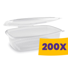T-depo Egybefedeles doboz - mikrózható szögletes PP 1500ml (Karton - 200 db) papírárú, csomagoló és tárolóeszköz