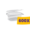T-depo Egybefedeles doboz - ovális PET 500ml (Karton - 600 db)